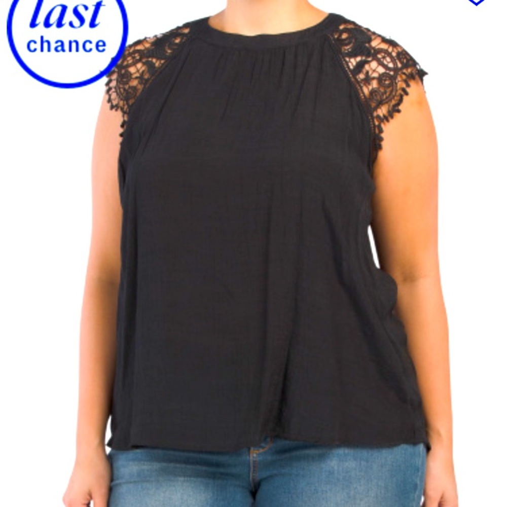 Black lace top